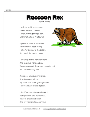 Raccoon Rex  Form