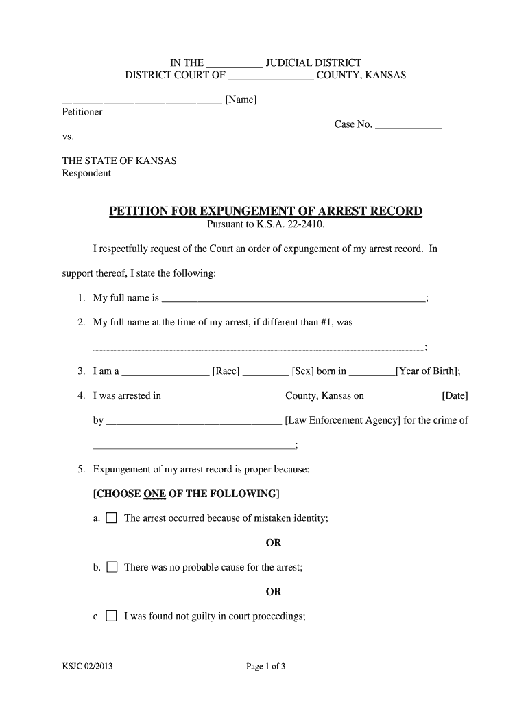  How to Expunge Arrest Record in Kansas 2013-2024