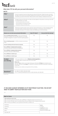 Tcfbank Comprivacyelection  Form