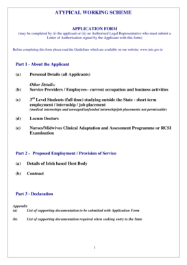 Atws Ireland  Form