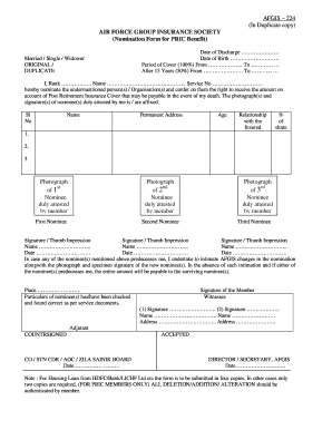 Af Form 224