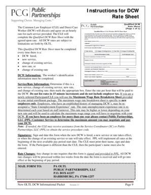 Public Partnerships Pay Rate  Form