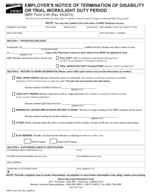 Fillable 5 45 Form Imrf