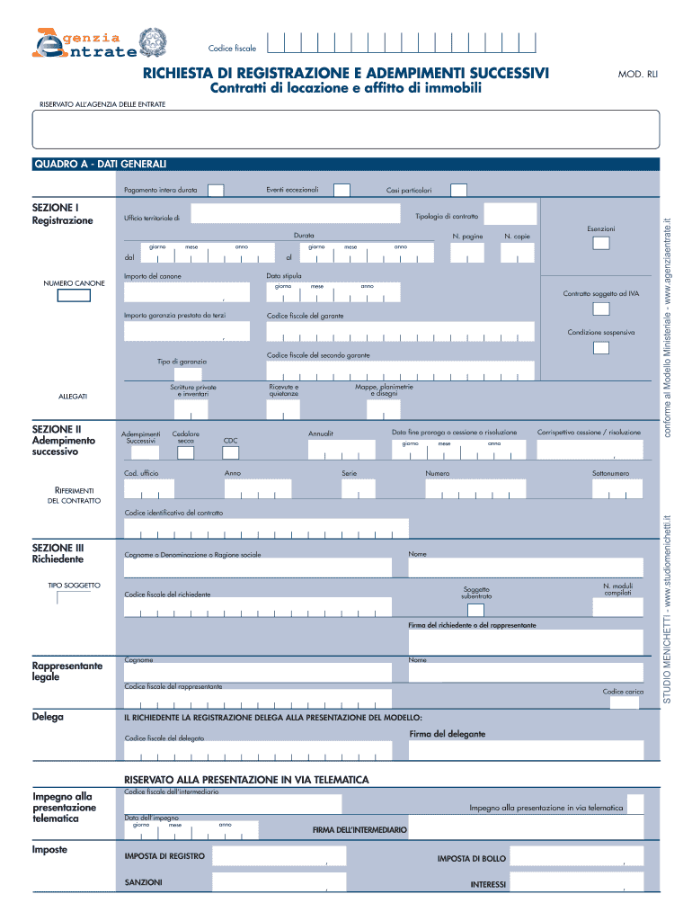  Modello Rli Editabile 2013-2024