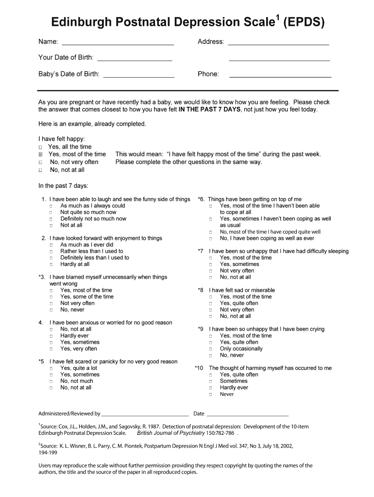 Epds  Form