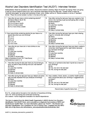 Test Audit  Form