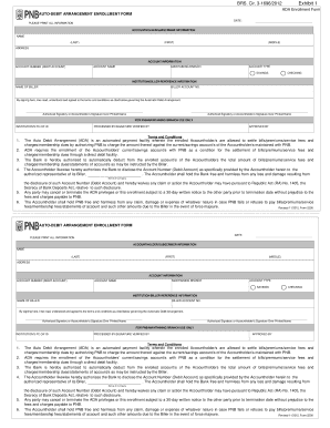 AUTO DEBIT ARRANGEMENT ENROLLMENT FORM Axa Com