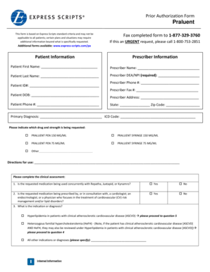  Prior Authorization Form