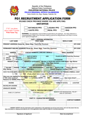 Pnp Online Registration  Form