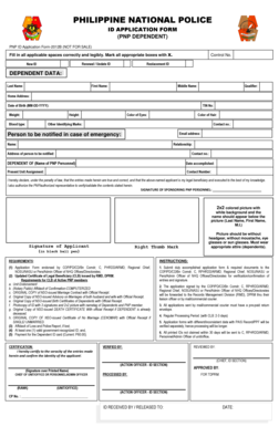 Pnp ID Renewal Online  Form
