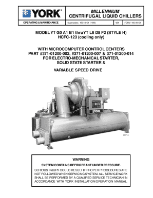 York Yk Chiller Service Manual  Form