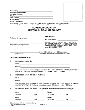 Custody Papers  Form