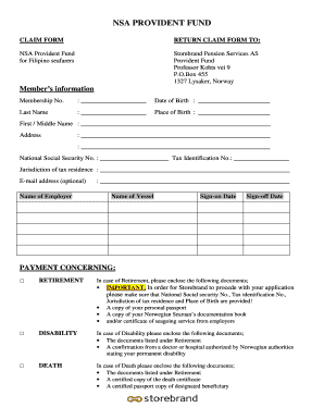 How to Withdraw Nis Provident Fund  Form