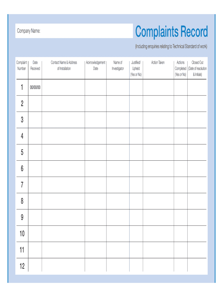 Gm Complaint Office  Form