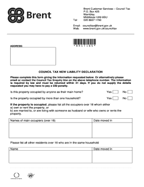 Counciltax Brent Gov Uk  Form