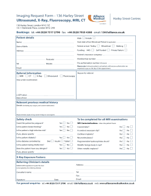 Ultrasound Request Form