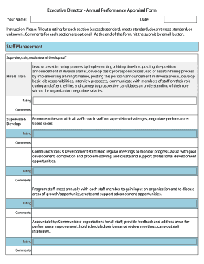 Sample Filled Appraisal Form for Software Developer