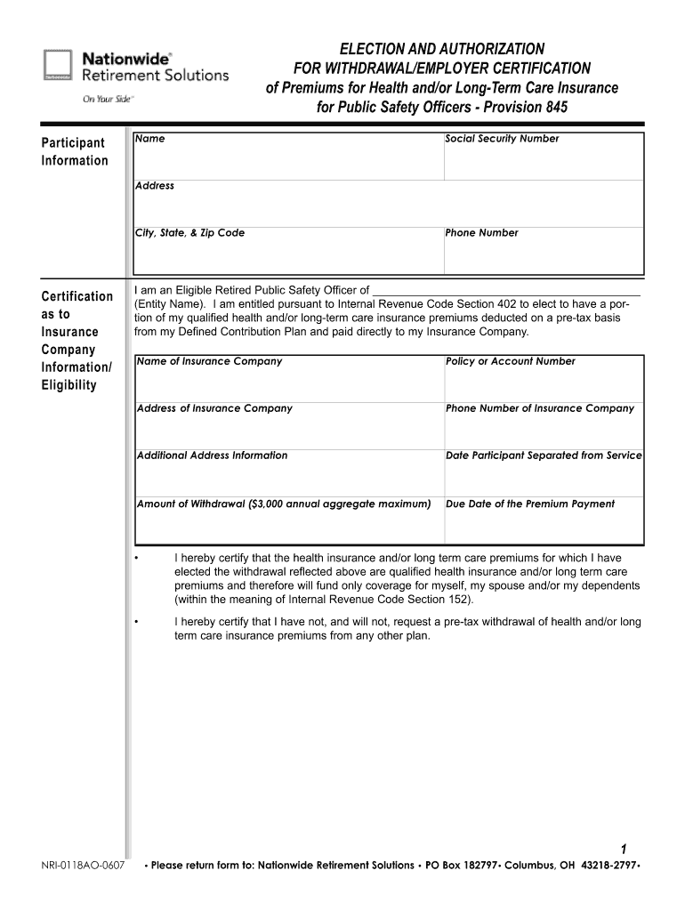 NRI 0118AO 0607 PPA Premiums for Public Safety Officersqxp  Form