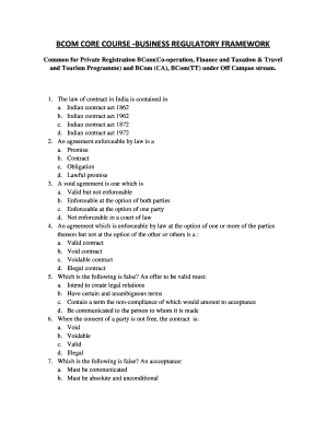 Business Regulatory Framework Textbook PDF Tybcom  Form