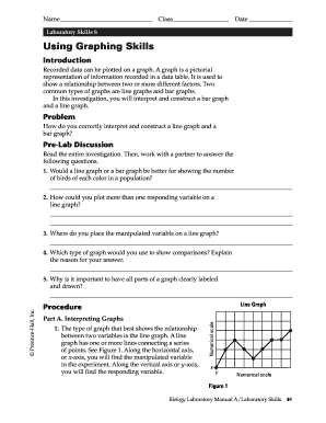 Using Graphing Skills Answer Key  Form
