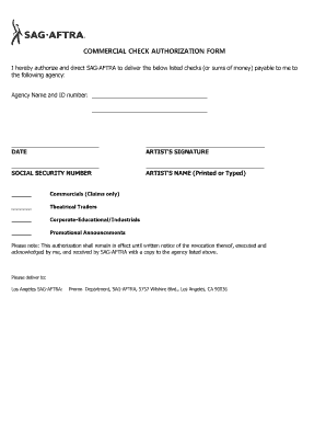 COMMERCIAL CHECK AUTHORIZATION FORM Sagaftraorg