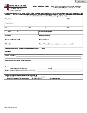 Short Referral Form Keenan