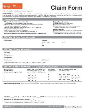 Ospca Claim Form