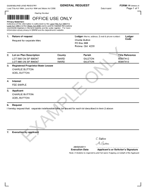 Form 14 Change of Name