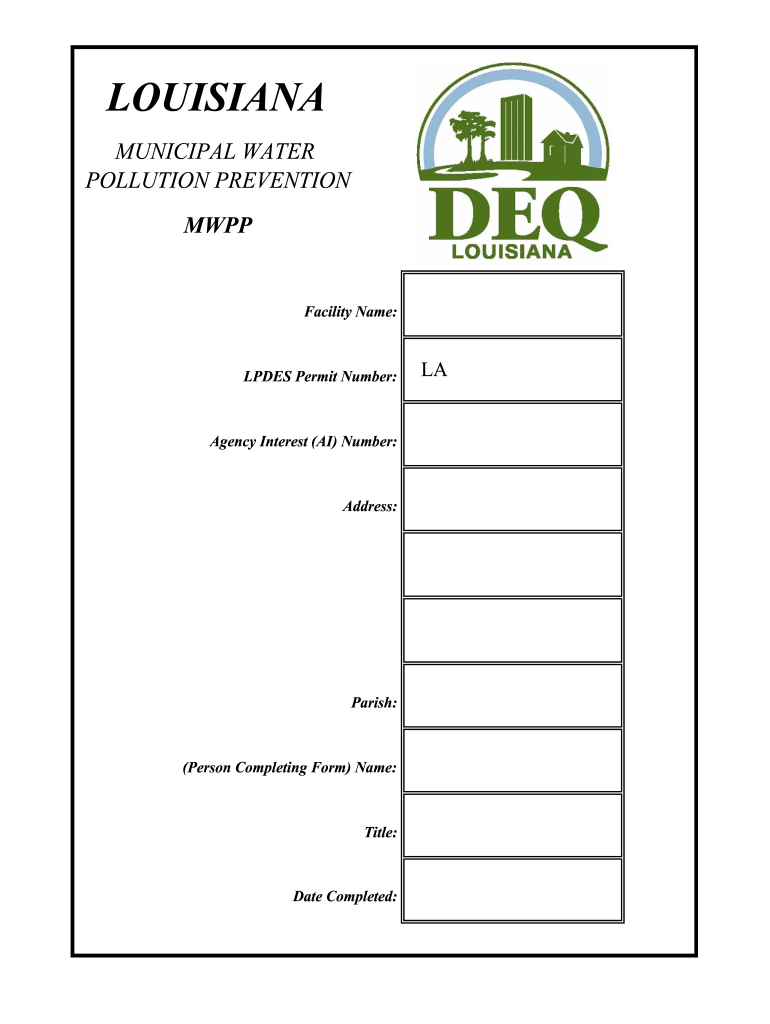 How to Fill Out La Deq Mwpp Form