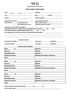 Ncg Application  Form