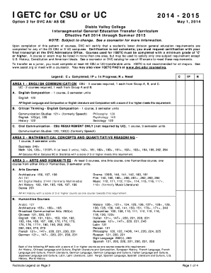 Igetc Form