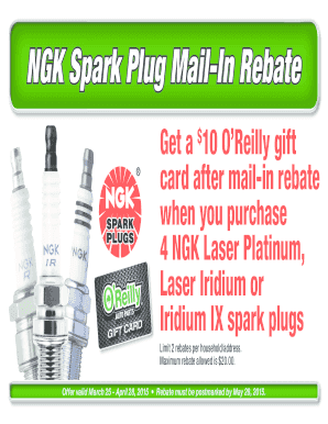 Ngk Rebate  Form