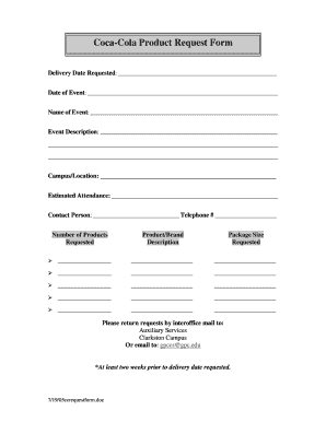 New Product Request Form Template