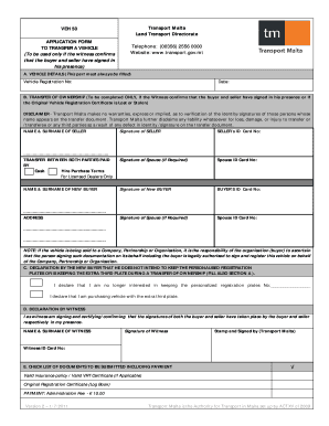 Veh50  Form