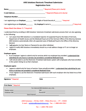 Aris Timesheet  Form