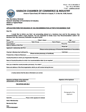 Chamber of Commerce Membership Application  Form