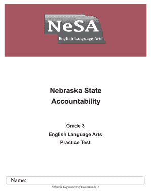 California Standards Test Grade 3 English Language Arts  Form