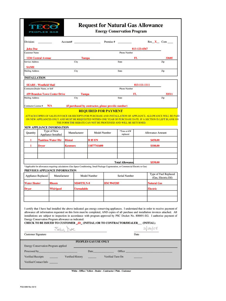 Teco Rebate Form Fill Out And Sign Printable PDF Template SignNow