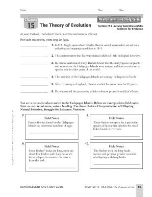 Reinforcement Evolution Worksheet Answers  Form