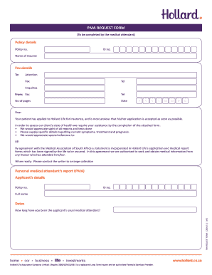 PMA REQUEST FORM Hollardcoza