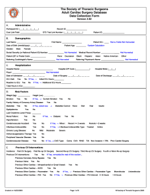 Sts Data Collection Form