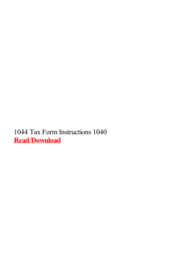 Form 1044 Instructions