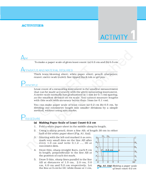 To Make a Paper Scale of Given Least Count E G 0 2cm 0 5 Cm  Form
