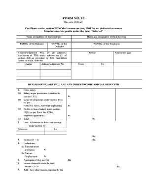 16 See Rule 311a Certificate under Section 203 of the Incometax Act, 1961 for Tax Deducted at Source from Income Chargeable Unde  Form