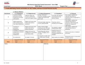 Mid America Head Start Family Assessment Form 7000 Marc