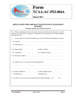 Tcaa Forms