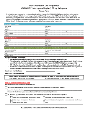  Abandoned Unit Form