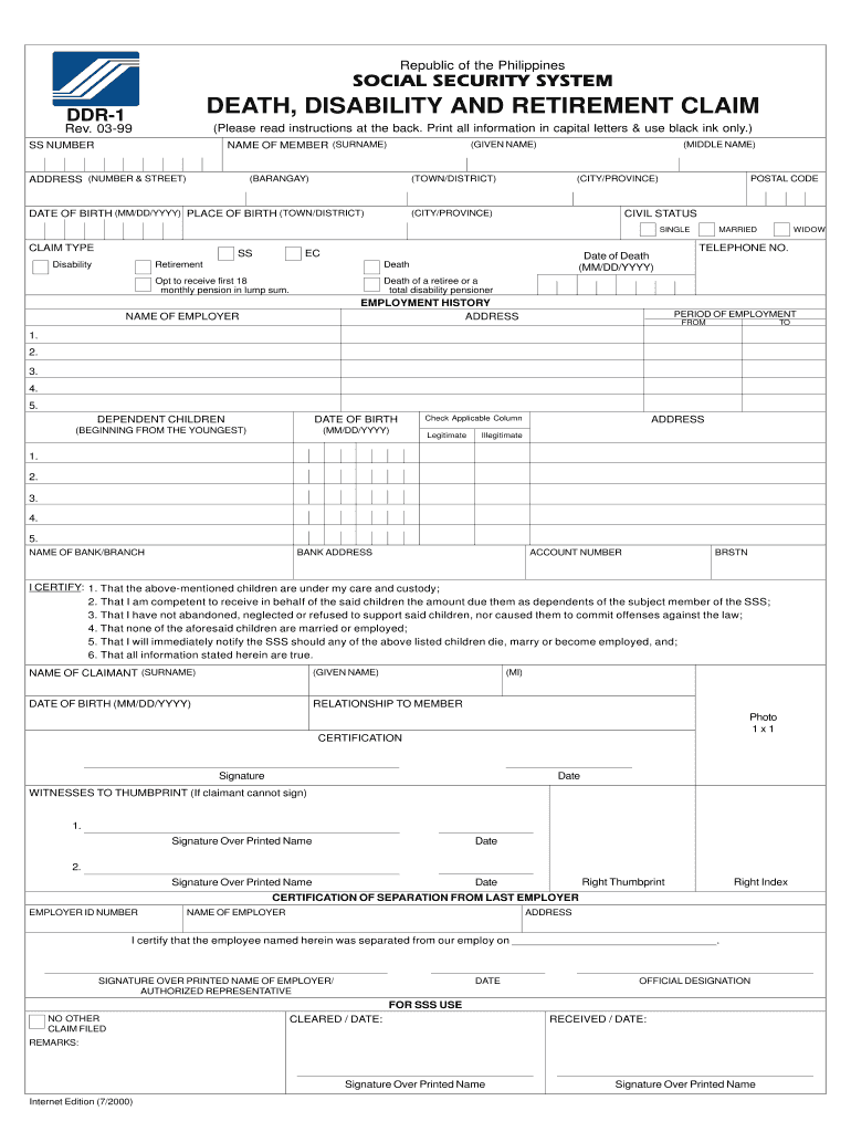 Ddr 1 Sss Form