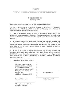 Section 74u Certificate Template  Form