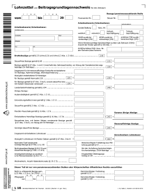 Lohnzettel  Form